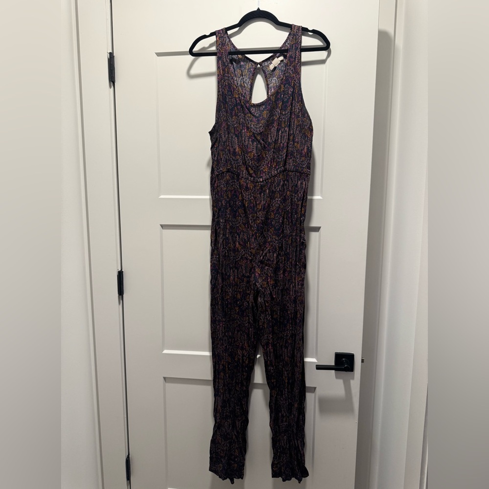 Mossimo Supply Co. Multicolor Sleeveless Printed Jumpsuit
